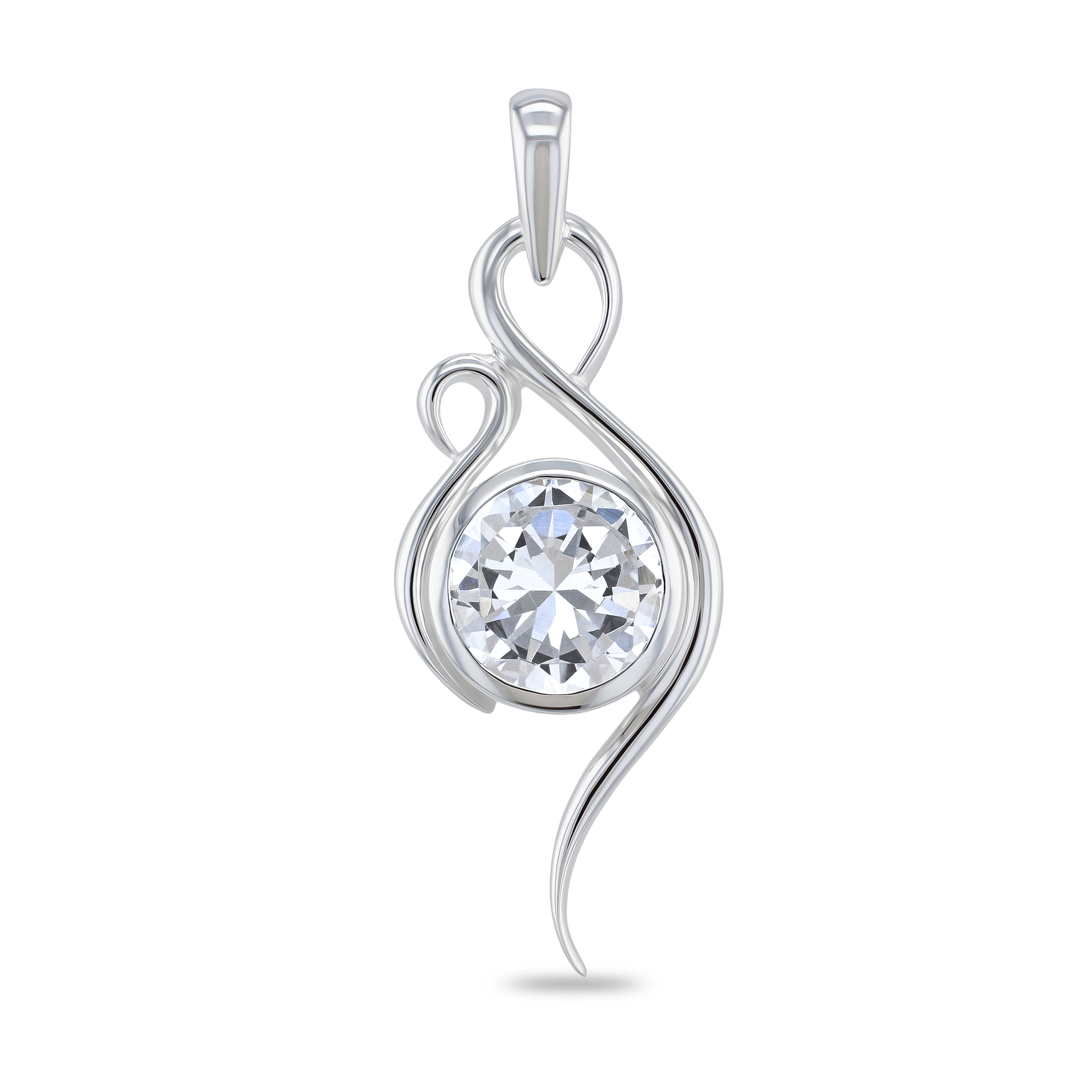 Flamingo Pendant Catherine Best Dev Clear Cubic Zirconia Pendant 